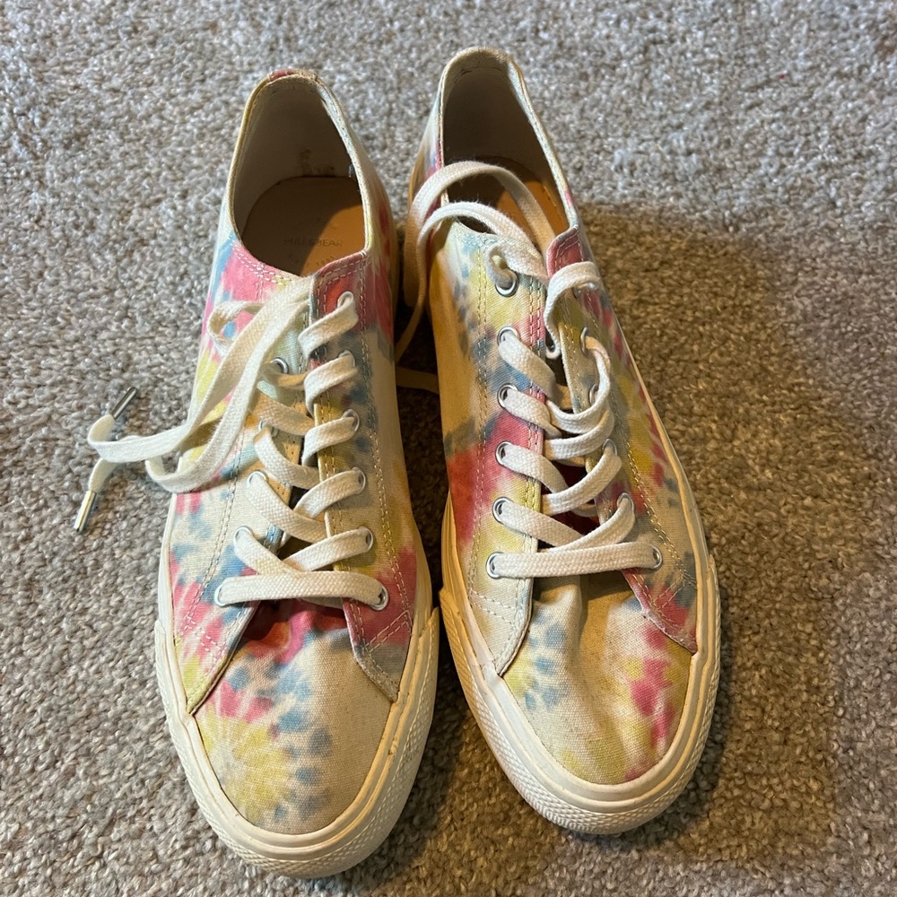 Pull & Bear Tie Dye Platform Sneakers (Size 9)